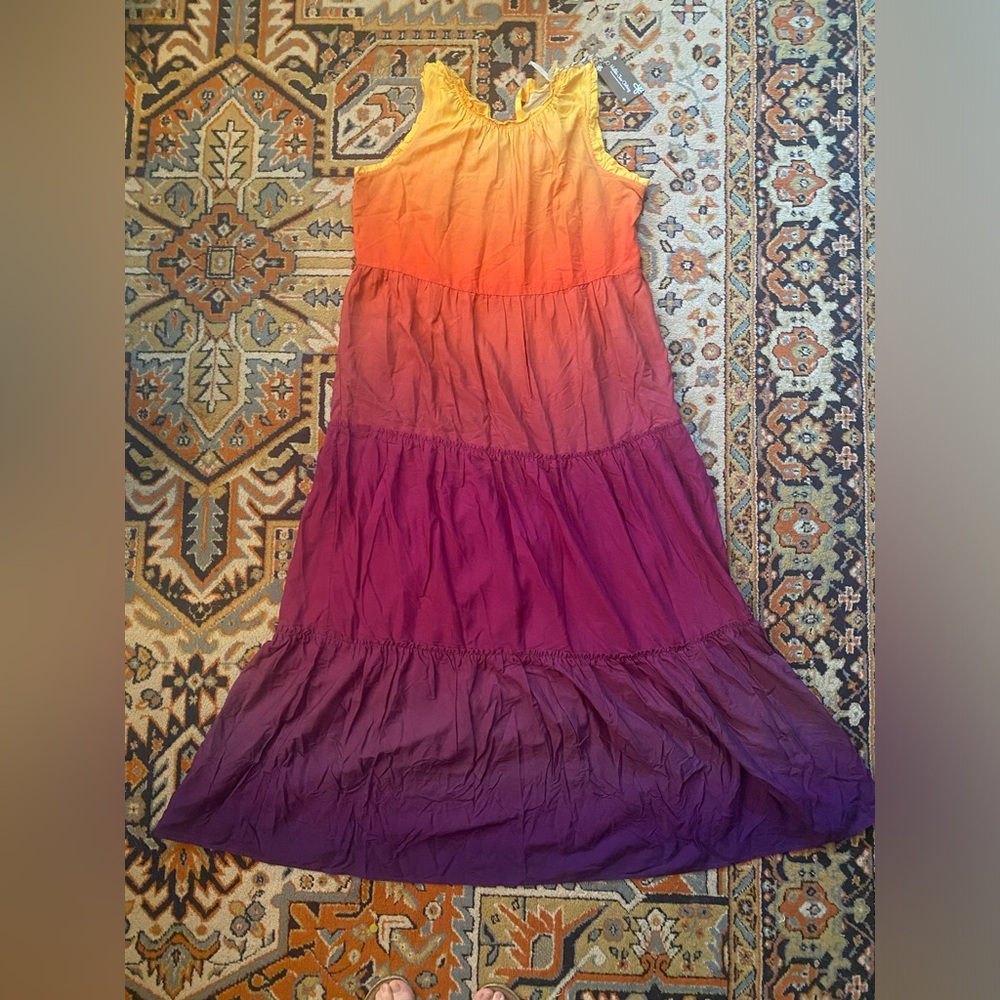NWT Matilda Jane Enchanted Garden Waikiki Ombre Maxi Dress Size M
